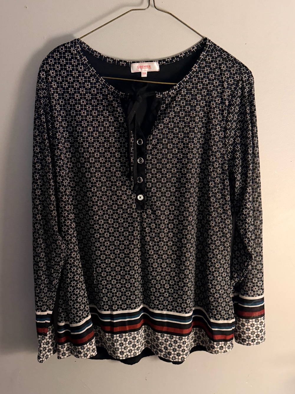 Grenier Bohemian long sleeve sheer